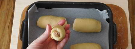 новогодний хот-дог с фаршем. Шаг 20