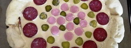 суперсырная хот-дог-пицца. Шаг 10