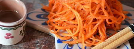 корейская морковь с луком. Шаг 11