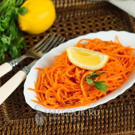 Рецепт моркови по-корейски без уксуса и лука