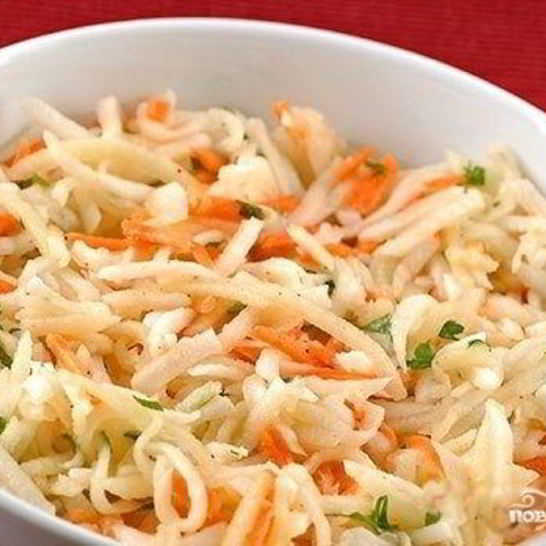 Рецепт моркови по-корейски с капустой