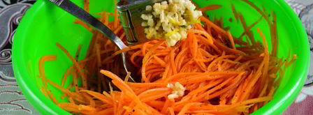 морковь по-корейски с приправой. Шаг 7