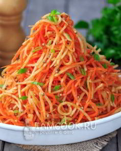 Морковь по-корейски с сельдереем