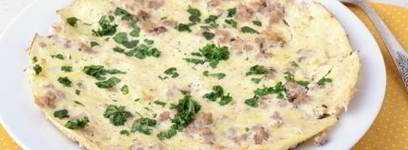 омлет с фаршем по дюкану. Шаг 9