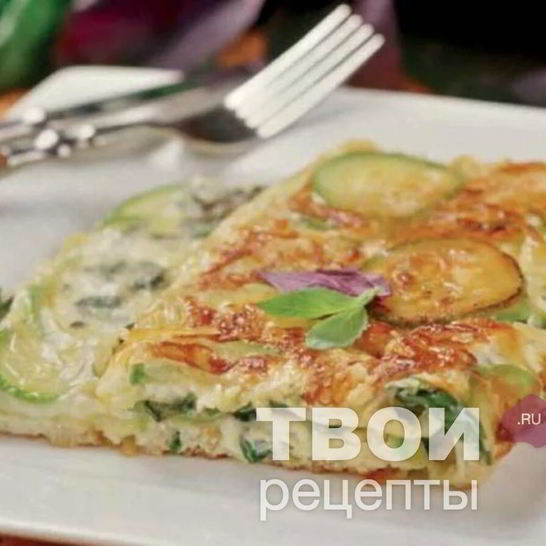 Рецепт омлета с кабачком