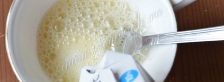 омлет с луком-пореем и кинзой. Шаг 6