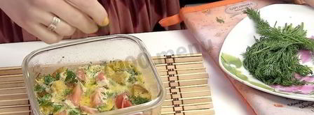 омлет с сыром и помидорами в микроволновке. Шаг 5