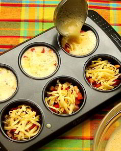 Омлет в форме для кексов