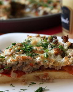 Пицца-омлет Болоньезе