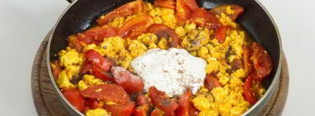 вегетарианский омлет с адыгейским сыром. Шаг 8