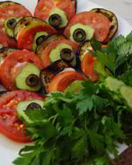 Овощная закуска Хвост павлина