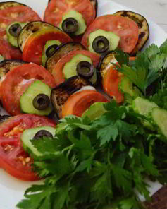 Овощная закуска Хвост павлина