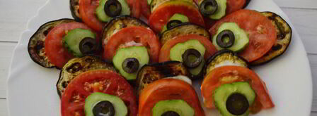 овощная закуска хвост павлина. Шаг 7