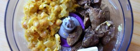 паштет из куриной печени с горохом нут. Шаг 6