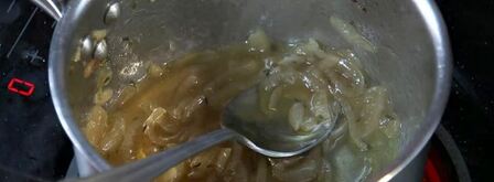 паштет из куриной печенки с луковым конфитюром. Шаг 5