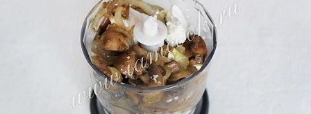 паштет из шампиньонов и творога. Шаг 6