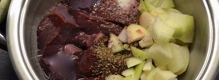 печеночный паштет с фасолью. Шаг 3