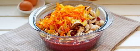 запеченный паштет с грибами. Шаг 8