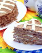 Блинный торт с печенью