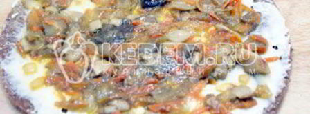 блинный торт с печенью. Шаг 13