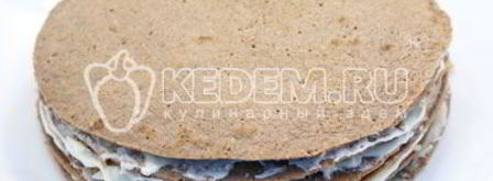 блинный торт с печенью. Шаг 14