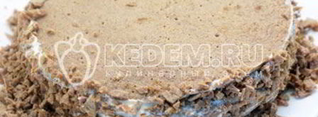 блинный торт с печенью. Шаг 16