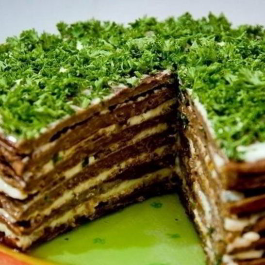 Рецепт печеночного торта с грибами прощай фигура