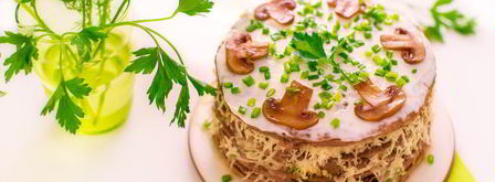 печеночный торт с шампиньонами. Шаг 18