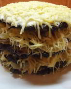 Печеночный торт с сыром