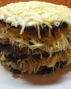 Печеночный торт с сыром