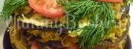 печеночный торт с зеленью и помидорами. Шаг 24