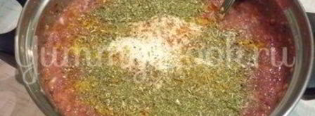 печеночный торт с зеленью и помидорами. Шаг 9