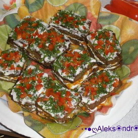 Рецепт печеночных тортиков праздничное настроение