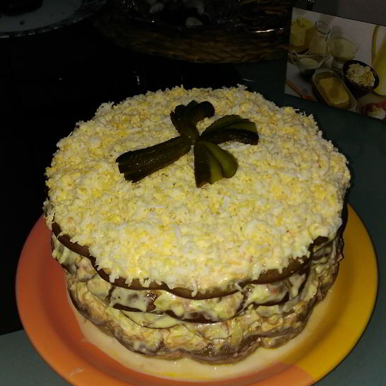 Рецепт печеного печеночного торта