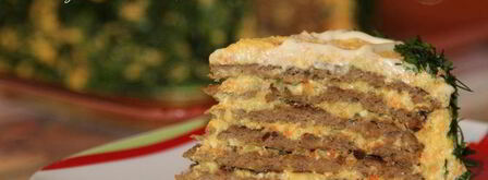 закусочный печеночный тортик. Шаг 10