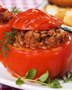 Помидоры фаршированные мясом и грибами