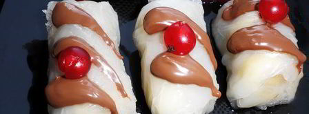 банановые спринг-роллы. Шаг 8