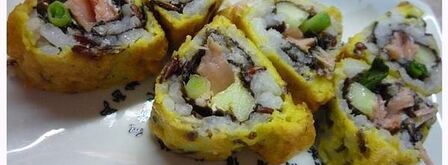 горячие роллы в темпуре. Шаг 9