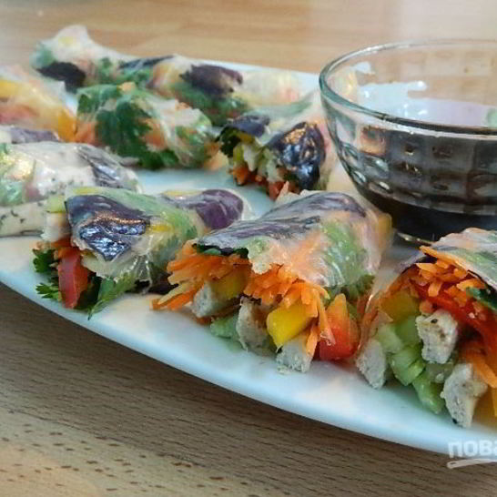 Рецепт рисовых роллов пп