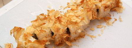 ролл в стружке тунца бонито. Шаг 15