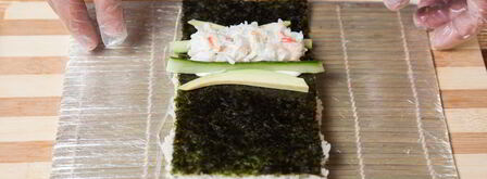 роллы радуга. Шаг 9