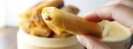 спринг роллы с бананом. Шаг 8