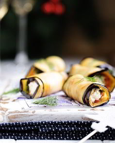 Баклажанные рулетики