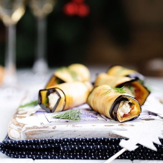 Рецепт баклажанных рулетиков