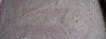 бисквитный рулет голубой бархат. Шаг 6