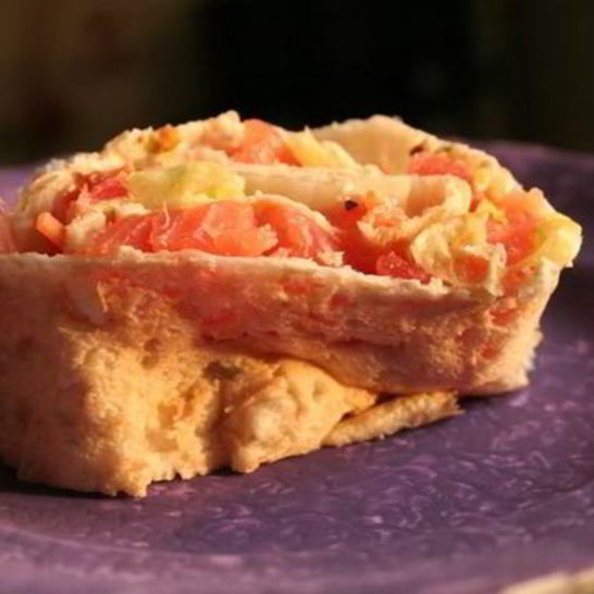 Рецепт быстрого рулета из лаваша с сыром и семгой