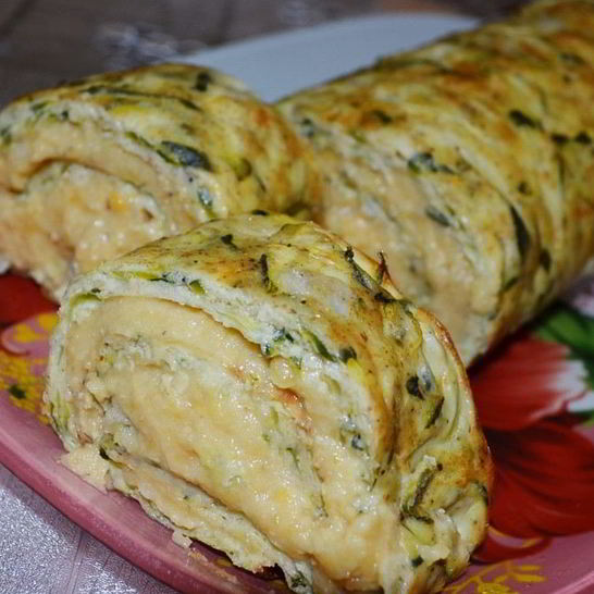 Рецепт кабачкового рулета с чечевицей