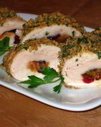 Куриный рулет с курагой