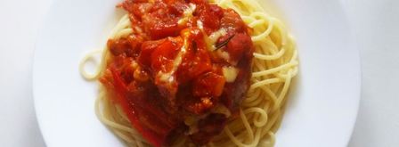 мясной рулет со спагетти. Шаг 6