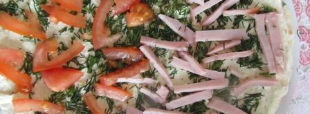 рулет из домашнего лаваша с начинкой. Шаг 13